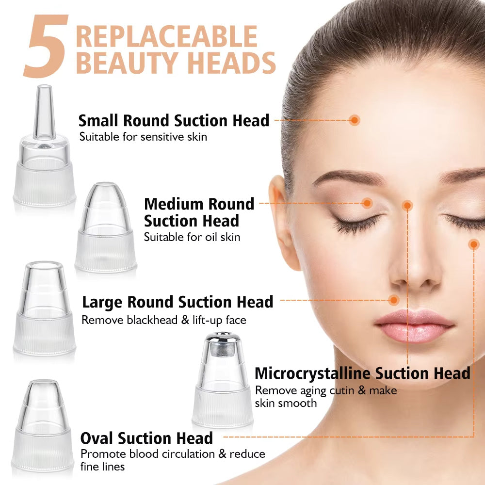 Electric Professional Blackhead Remover Black Pimple Blemish Beauty Women Skin Care Facial Cleaning Pimple Remover Tool Kit Electric Professional Blackhead Remover Black Pimple Blemish Beauty Women Skin Care Facial Cleaning Pimple Remover Tool Kit